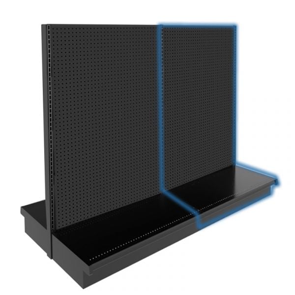 Gondola Aisle Add-On Unit - Black