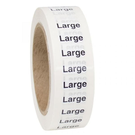 Size Large labels