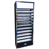 Metal Tobacco Display with Acrylic Pushers, Sign Box and RGB Lights