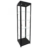Fullvision Lighted Retail Glass Tower Display
