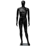 Plastic Male Mannequin Black M1GB-TAB