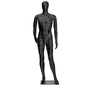 Plastic Male Mannequin Black M2GB-TAB