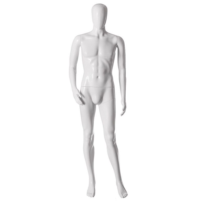Plastic Male Mannequin White M2GW-TAB