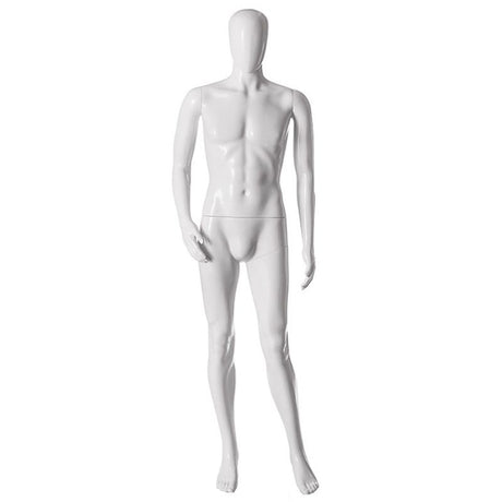 Plastic Male Mannequin White M2GW-TAB