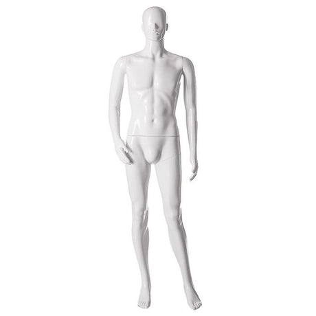 Plastic Male Mannequin White M2GW-VIC