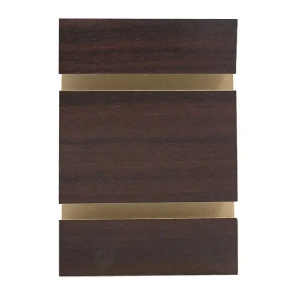 Slatwall Panel — Mahoghany — Front view