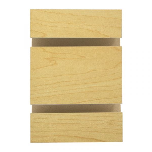 Slatwall Panel — Hard Rock Maple — Front view