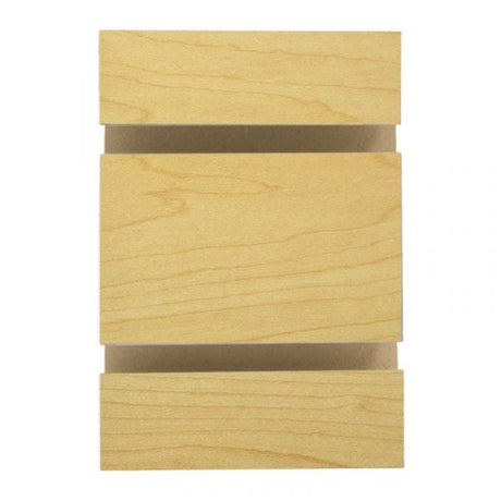 Slatwall Panel — Hard Rock Maple — Front view