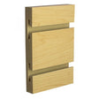 Slatwall Panel — Hard Rock Maple — Side-angle view (primary)