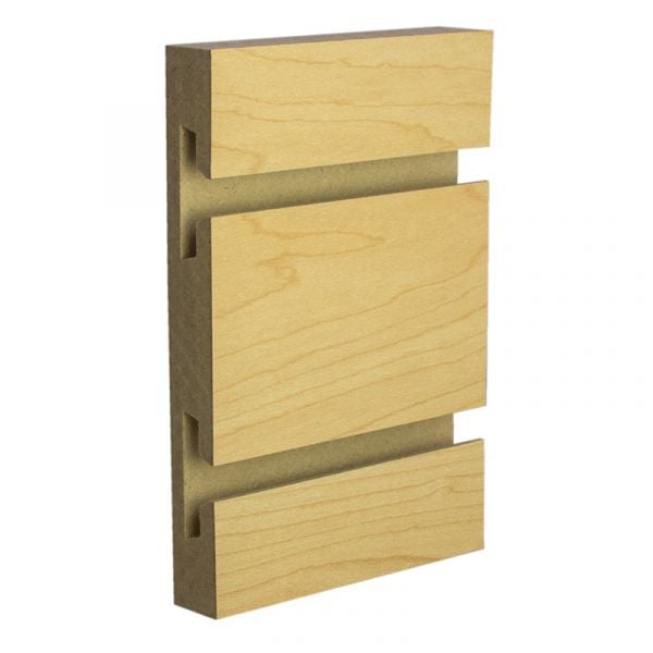 Slatwall Panel — Hard Rock Maple — Side-angle view (primary)