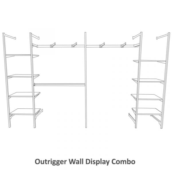 Outrigger Wall Display System Combo
