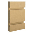 Slatwall Panel — Paint Grade — Side-angle view (primary)