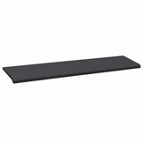 Black 4 ft Plastic Bullnose Shelf