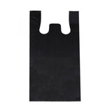 Regular black plastic shopping bag