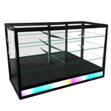 Radius Edge Retail Showcase with RGB Chasing Lights