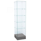 Full Frameless Retail Glass Tower Case
