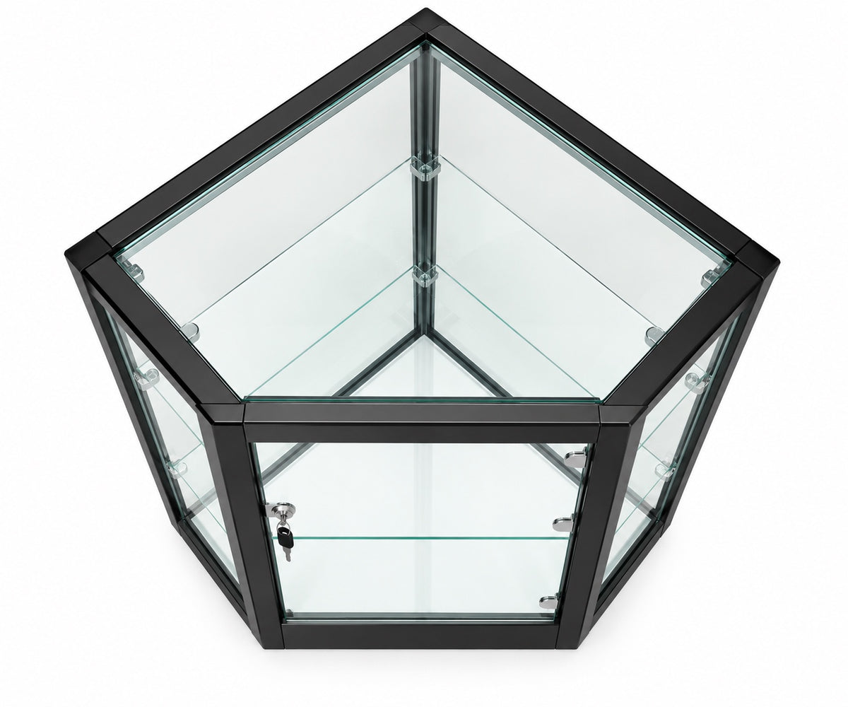 SGCCX20B black Extra Vision corner case - elevated top angle view