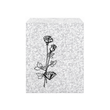 Silvertone Flower Paper Gift Bag, 8½ x 11