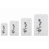 Silvertone Flower Paper Gift Bag size guide