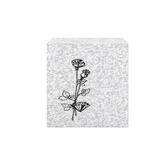 Silvertone Flower Jewelry Bag – 5 x 7 inch (Kraft footprint)