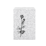 Silvertone Flower Jewelry Bag – 6 x 9 inch (Kraft footprint)
