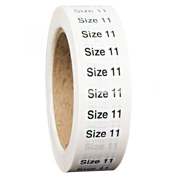 Size 11 labels