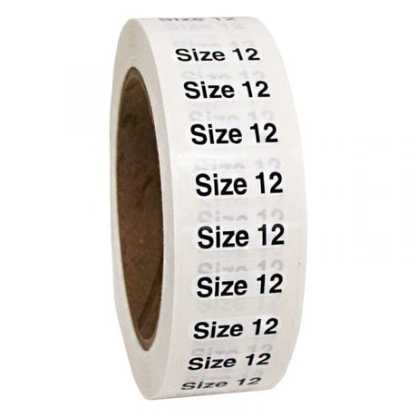 Size 12 labels