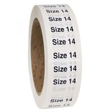 Size 14 labels