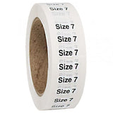 Size 7 labels