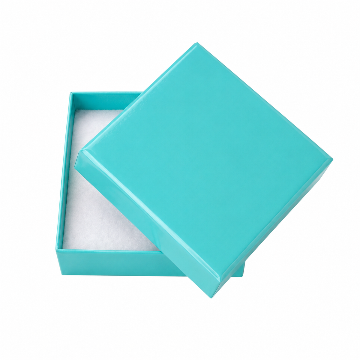 Teal Square Jewelry Box