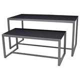 2 Piece Silver Nesting Tables