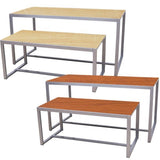 2 Piece Silver Nesting Tables