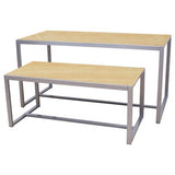 2 Piece Silver Nesting Tables