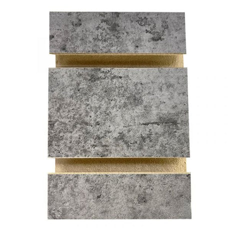 Slatwall Panel — Urban Concrete — Front view