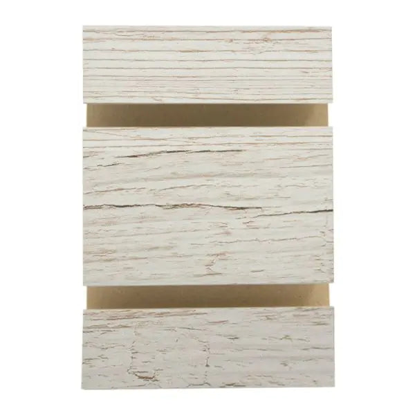 Slatwall Panel — Weathered Barnwood Melamine — Front view