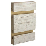 Slatwall Panel — Weathered Barnwood Melamine — Side-angle view (primary)