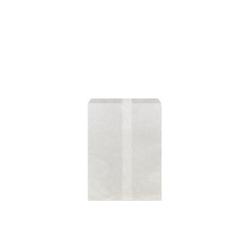 White Paper Jewelry Bag — 4x6 — Kraft footprint
