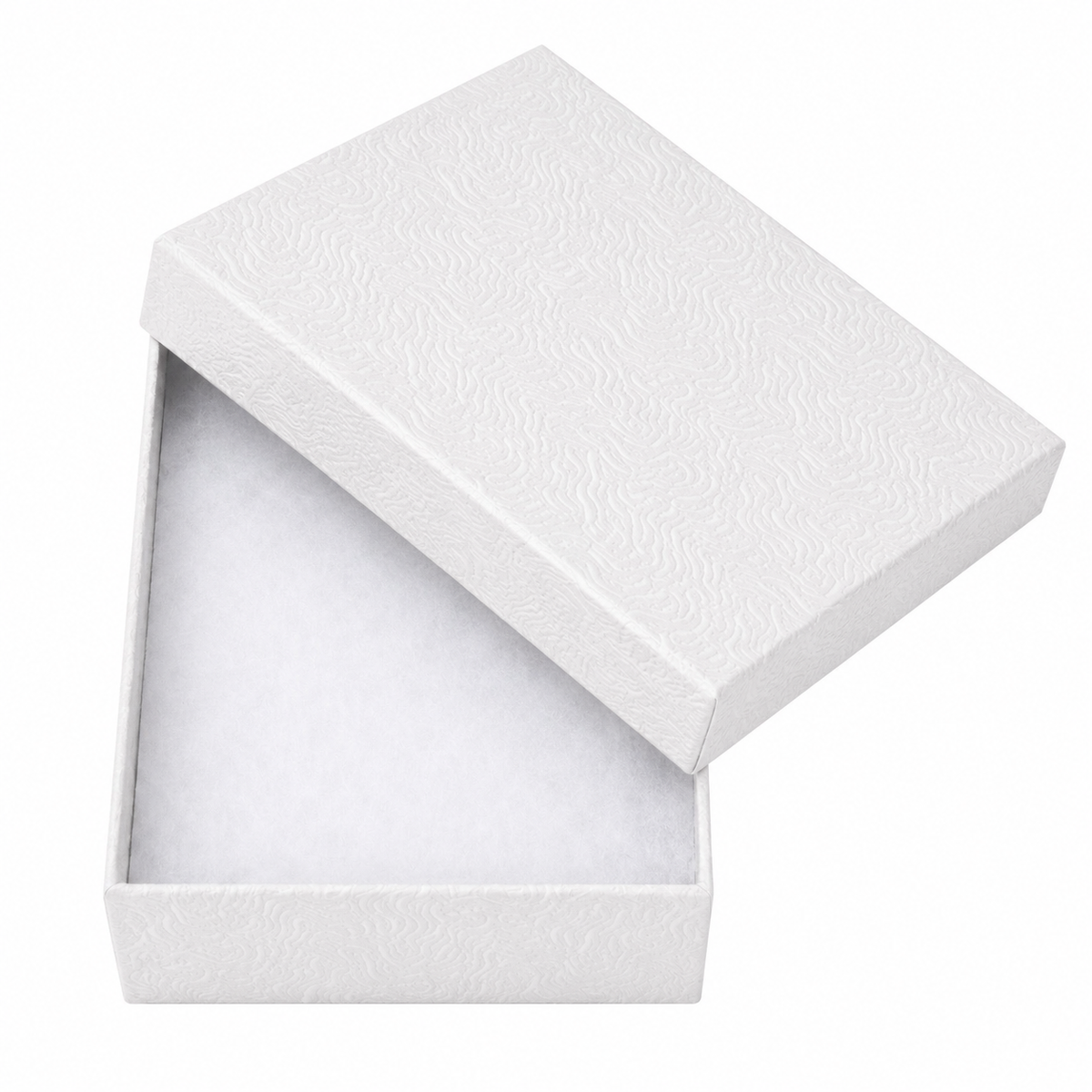 White Swirl Large Jewelry Box