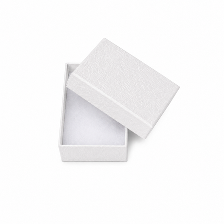 White Swirl Small Jewelry Box