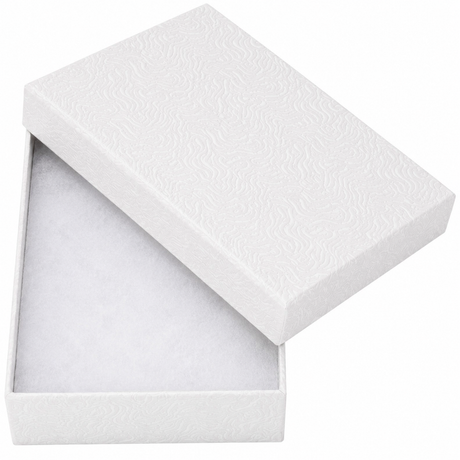 White Swirl X-Large Jewelry Box