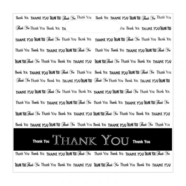 Thank You Die Cut Bags
