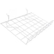 White 24" x 15" slanted wire shelf