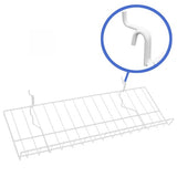 White 8" x 23" candy wire shelf
