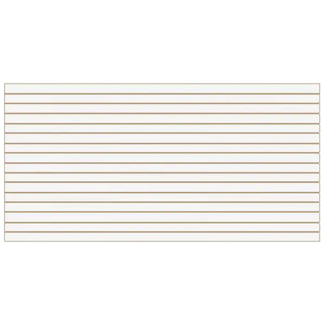 Slatwall Panel — White — Full-sheet view