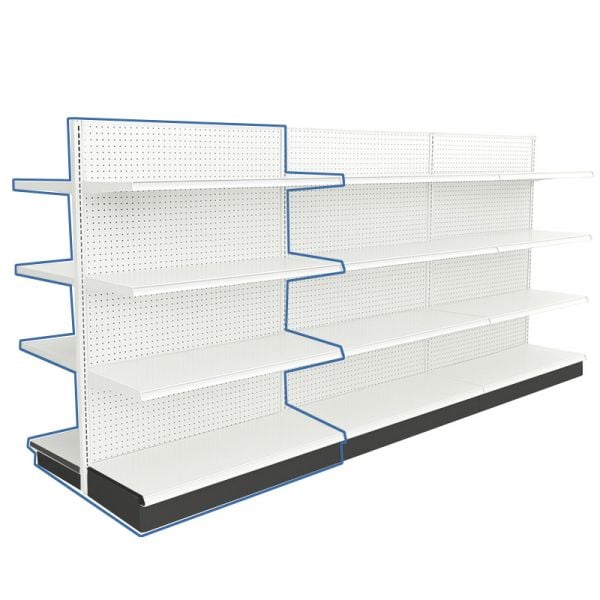 Used Aisle Gondola Starter – White