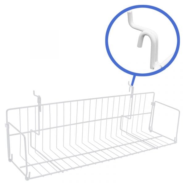 White 23.5" video wire shelf