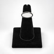 Single Finger Ring Display - Black Velvet front view