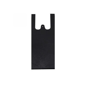 X-Small black plastic shopping bag