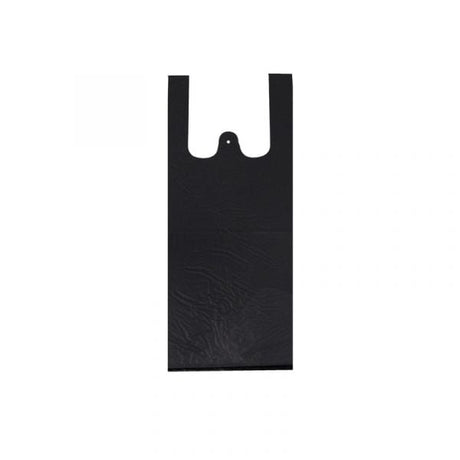 X-Small black plastic shopping bag