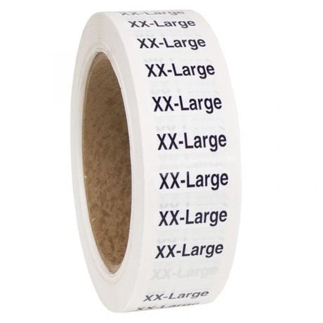 Size XX-Large labels